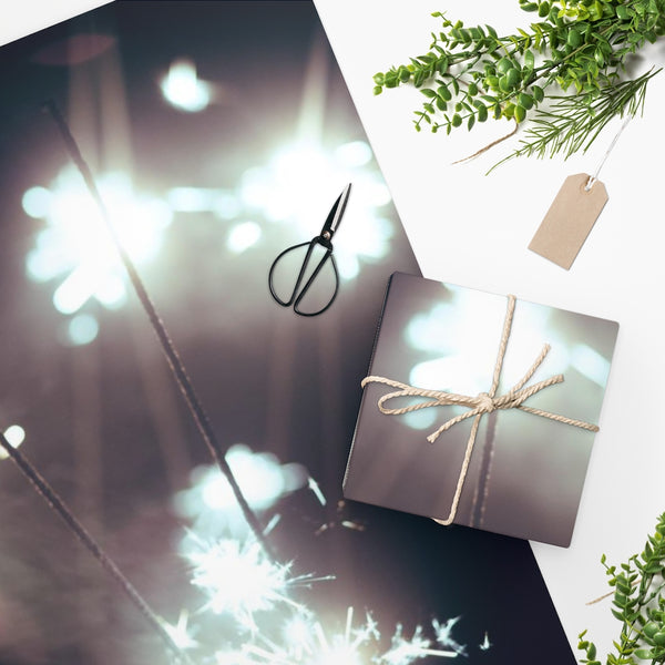 No MoRE NiGHT Sparkler Wrapping Paper